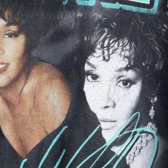 Whitney Houston Shirt Womens Medium Gray Band Tee - Picture 5 of 9